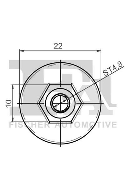 FA1 11-70009.100, Cleme pentru acoperire decorativă și protecție