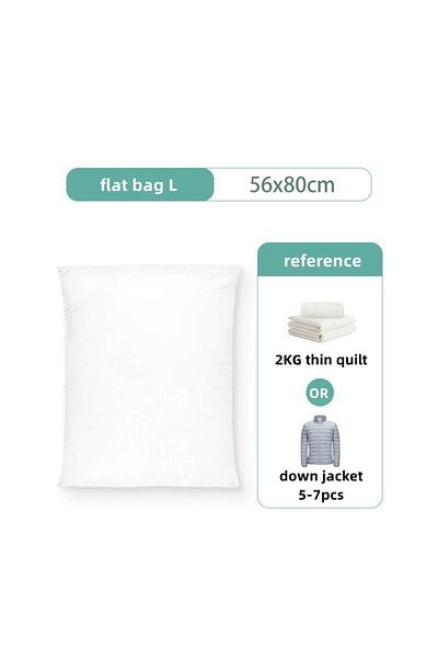 Choice4 Flat Vacuum bag M No pump required Vacuum Compression Bag For Storing Clothes Clothing Empty Packed