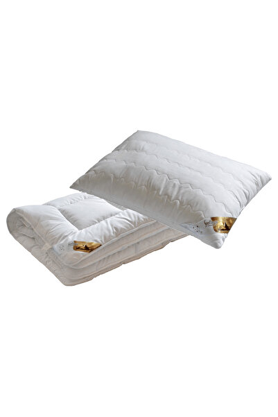 Billerbeck Set pernă și pilotă de vară, Billerbeck, colecția Feelings, Katica, 2 piese, alb