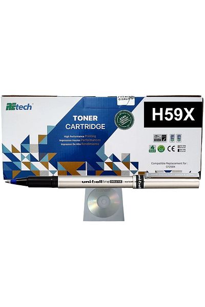 Retech Set Cartus Toner Compatibil HP59X, CF259X Negru 10000pag cu chip, Roller si 1buc CD-R Maxell