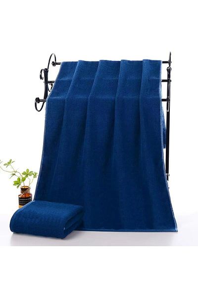 MAXQON Pack Of 2 - Beach Towel - 100% Cotton 600 GSM Over Sized (90x180cm), Highly Absorbent Bath Sh