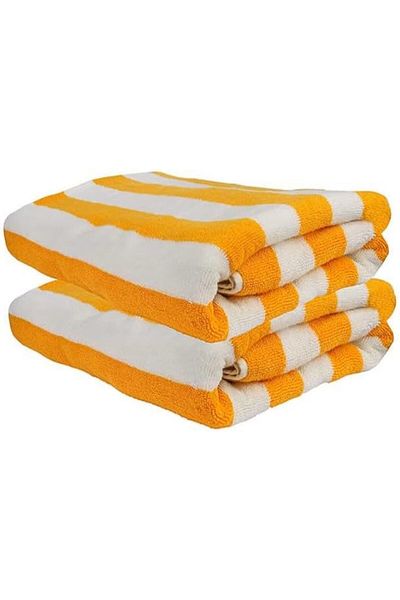 MAXQON Pack of 2 - Beach Towel - 100% Cotton 600 GSM Oversized (90x180cm), Highly Absorbent Bath She