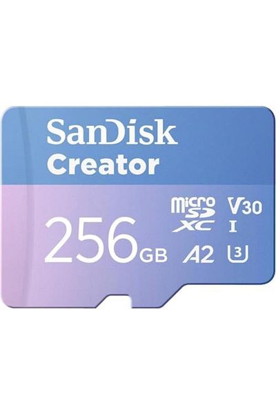 SanDisk 256GB Creator microSD Card UHS-I with Adapter