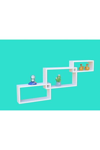 Generic رفوف جدارية عائمة من فيلينغز - مجموعة من 3 قطع | رفوف جدارية لغرفة ال...