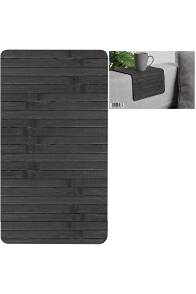 shumee Covoraș de masă rulat negru din bambus, 44 x 24 cm