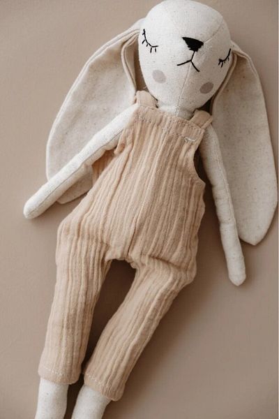 TBA COLLECTION Male Rabbit Sleeping Companion |   Line Series - Beige