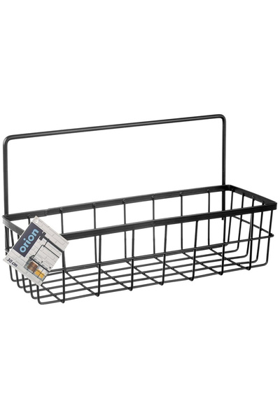 shumee Black metal kitchen shelf, hanging on a rail, RADKA, 30x10.5x17cm