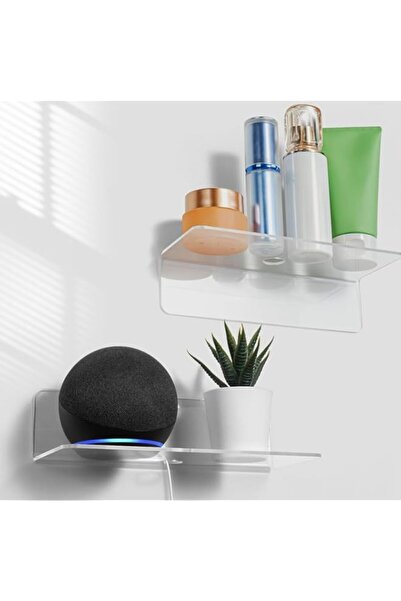 Generic KASTWAVE Acrylic Floating Wall Shelves, Clear Acrylic Shelves for Sto...