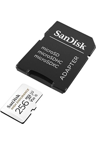 SanDisk 256GB High Endurance Video MicroSDXC Card with Adapter for Dash Cam and Home Monitoring Syst