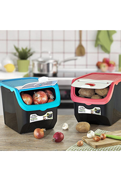 shumee Recipient pentru fructe și legume cu capac, alb, 12 l