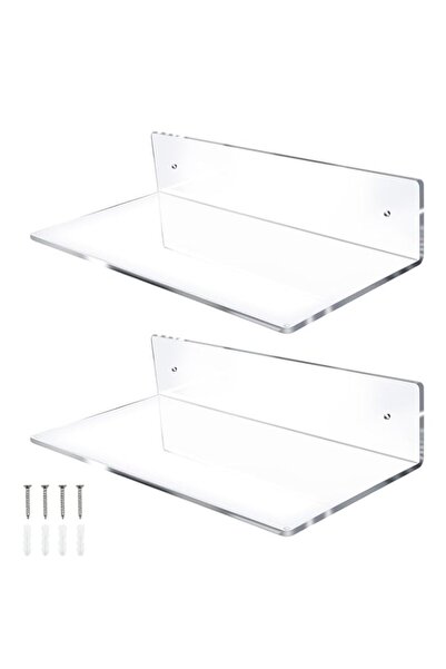 Generic Acrylic Floating Wall Shelves, Floating Wall Mounted Shelf for Wall S...