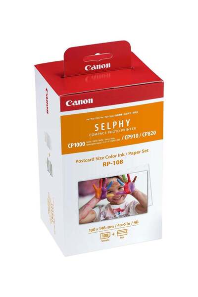 Canon High-Capacity Colour Ink And Paper Set 108 Sheets White