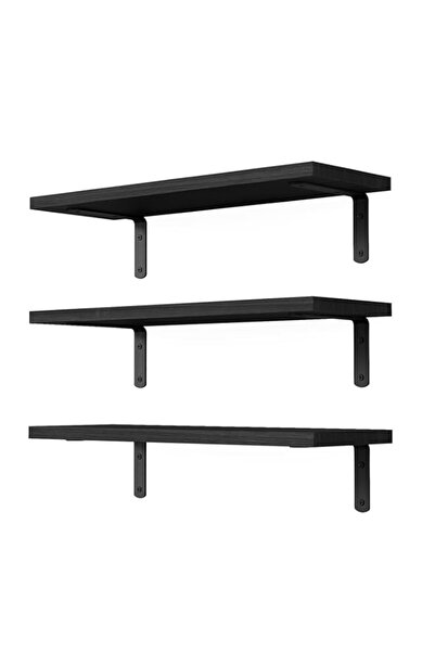 Generic THE WHITE SHOP 3 Sets Floating Wood Shelves,Wall Mounted Shelves, for...