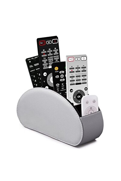 Generic Remote Control Holder with 5 Compartments,PU leather Remote Caddy/Box...