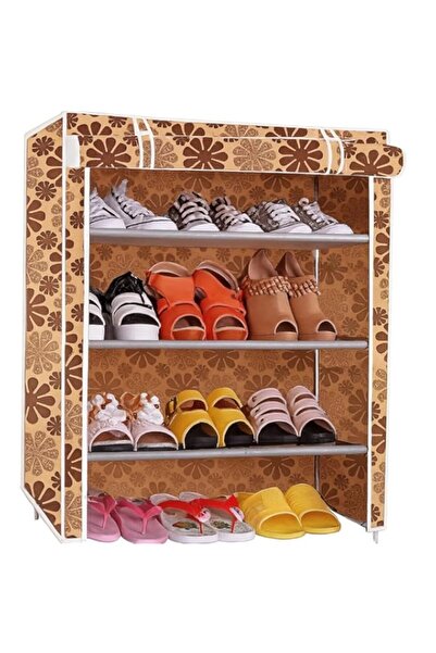 Generic FITTO Cabinet Rack Storage Organizer - 4 Shelves, Durable Non-Woven F...