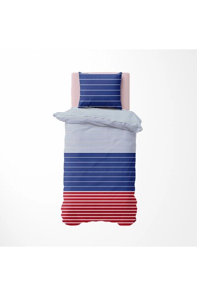 Karaca Nautica Moonrise Einzel Bettbezugsset, 135x200, 80x80