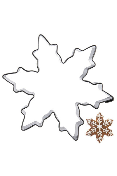 shumee Formă de biscuiți din oțel în formă de fulg de zăpadă de 5,5 cm