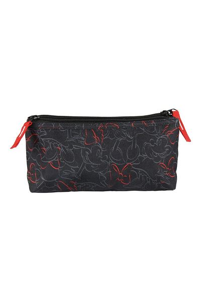 Disney Minnie Mickey Disney Minnie Mouse pencil case with two compartments, 23x10 cm, black / red