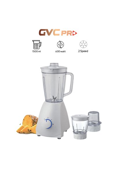 GVC PRO GVC Pro 3-in-1 Blender with Grinder - GVCBL-490, 600.0 Watts, White