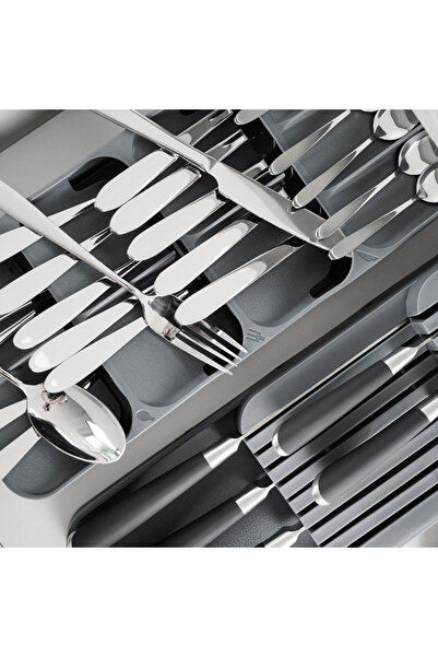 shumee Cutlery drawer insert, grey, 39x17 cm