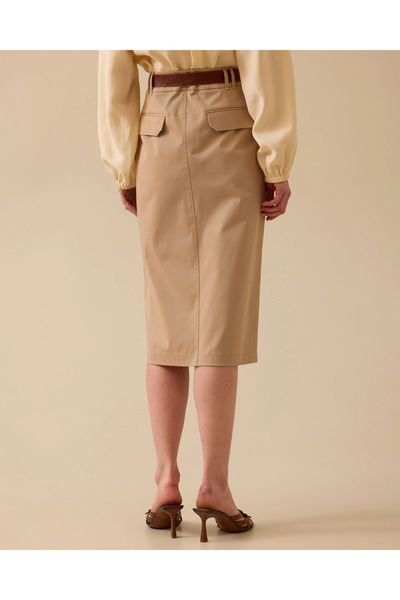 SEÇİL Slit Detailed Pocket Skirt