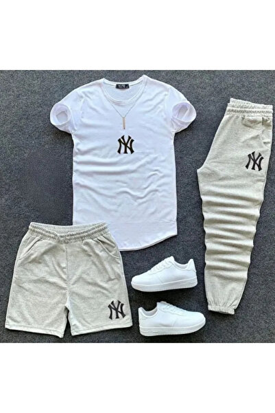 Ardiyoza cu imprimeu seturi de 3 gri