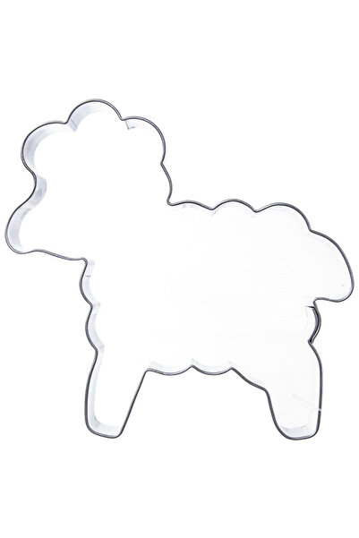 shumee Formă de biscuiți din oțel în formă de miel, 10 cm