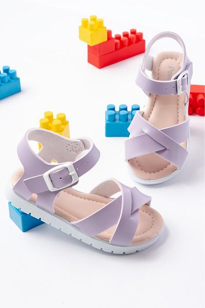 Skygo Alvin Lilac Skin Belted Sandals