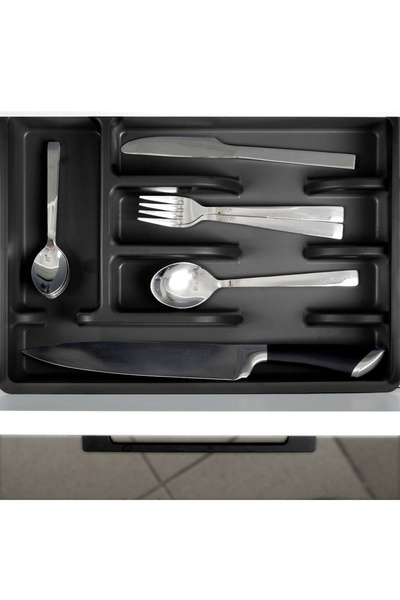 shumee Cutlery drawer insert, black, 36x25.5 cm