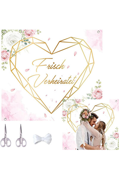 Anyingkai Фон за сватбена снимка, текстилен, многоцветен, 180 x 200 см