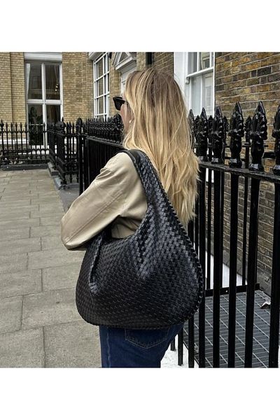 DMG Collection Knitted Pattern Women's Shoulder and Arm Bag