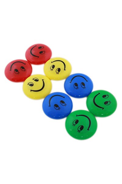 Aptel Set 8 magneți frigider, Smiley Face, multicolor, 40 mm