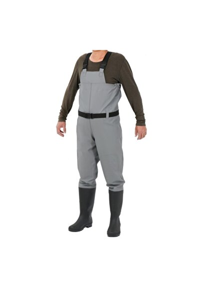 zola Rubber overalls, size 45, adjustable, inside pocket, carrying case, PVC, gray/black