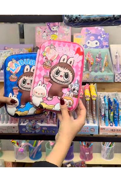 Generic Large Pencil Case with Cute Cartoon Characters Design, Labobo