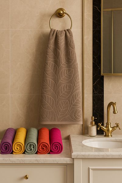 Violacasa 100% Cotton Hand & Face & Hair Towel 50X90 Babil