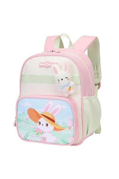 SUN EIGHT Premium 12-inch Lightweight School Backpack Cute Rabbit Cartoon Day...