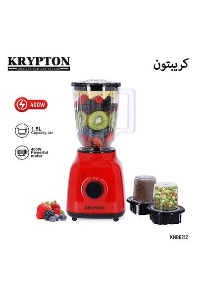 KRYPTON 3 In 1 Multi-Functional Blender with 2-Speed Settings for Smoothies, Juicing, Blending, Grin