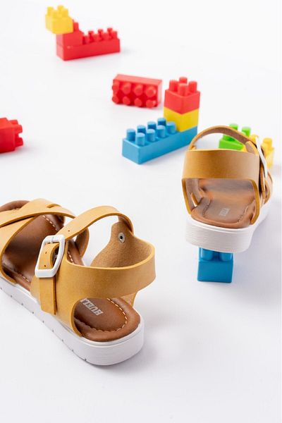 Skygo Alvin Yellow Skin Belted Sandals