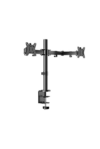 FEIKE Suport montare monitor dublu reglabil, brat pentru monitor pentru monitoare LCD de pana la 32 inchi