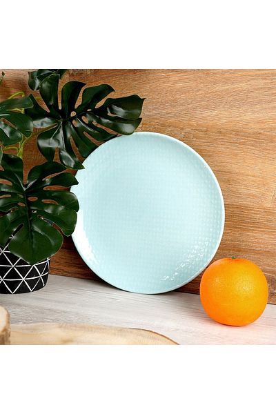 shumee Green RELIEVE ceramic dessert plate 21 cm