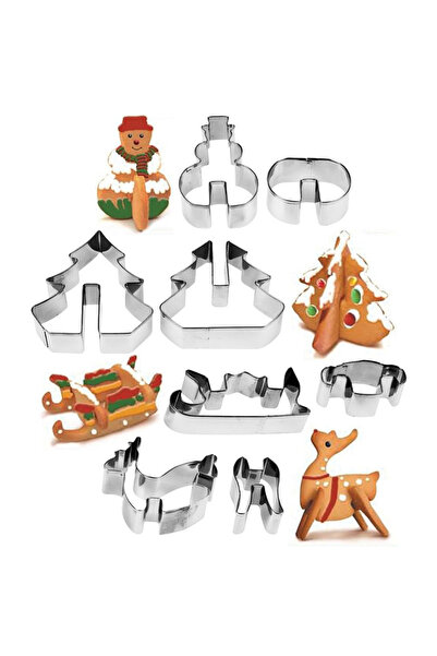 shumee Forme de biscuiți din oțel 3D pentru Crăciun