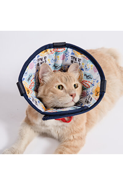 Petsuit Elizabeth Yakalık Kedi – Siyah, Rahat ve Ayarlanabilir Koruma Boyunluğu Kedi Yakalık