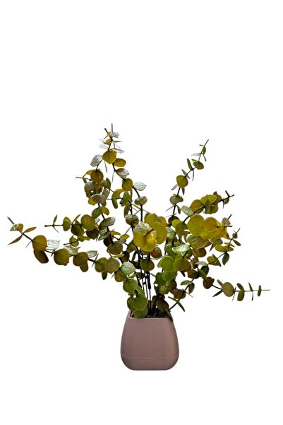 MAKİ DEKOR SAKSIDA YAPAY OKALİPTUS 30 CM DEKORATİF BİTKİ