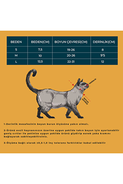 Petsuit Elizabeth Yakalık Kedi – Siyah, Rahat ve Ayarlanabilir Koruma Boyunluğu Kedi Yakalık