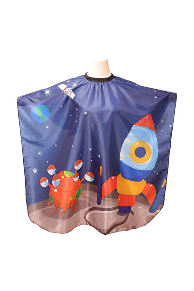Choice5 Rocket New Creative Cartoon Printing Kids Hair Cutting Apron Waterpro...