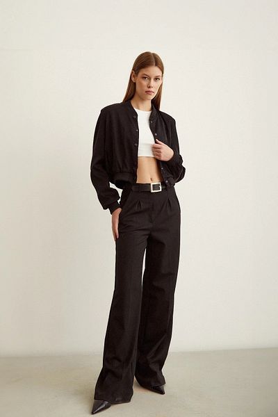 Bak Moda Basic Women's Black Jacket
