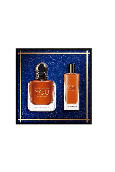 Giorgio Armani Stronger With You Intensely Eau de Parfum, Set Cadou-Apa de Parfum 50ml+Apa de Parfum Travel 15ml