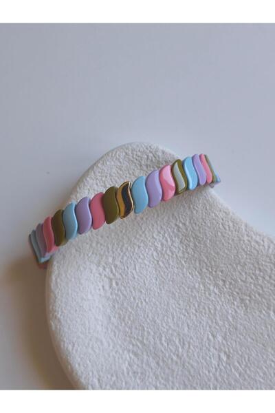 VOBEEYKU Porcelain coated gold s detail rubber bracelet