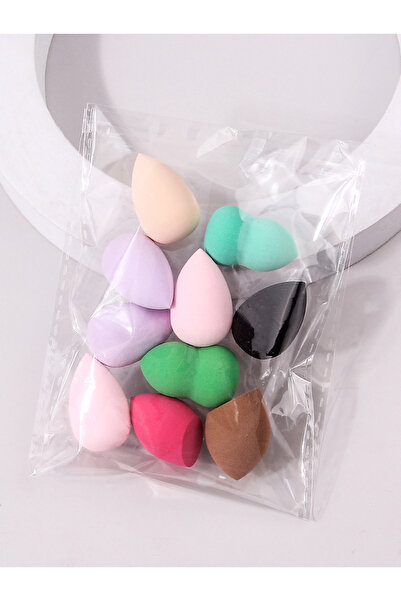 choice2 10 قطع مع حقيبة 10/25/50/100 عبوة من إسفنجات المكياج بألوان وأشكال عشوائية، أدوات مزج خالية من اللاتكس