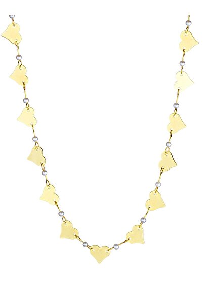 Klips Concept Heart Objects and Pearl String Necklace